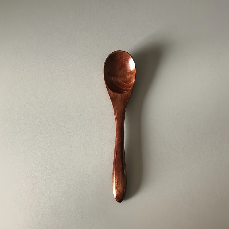 TEMU Migliora e la tua qualit� della vita con questa stoviglia in legno massello, set da t癡 giapponese in legno massello con cucchiaio miscelatore,