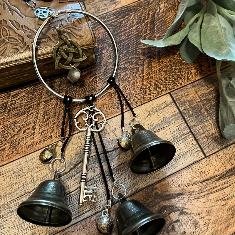 Vintage Rasty Finish Hanging Bells Decorative Cast Iron Cow - Temu