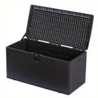 de almacenamiento exterior | impermeable y resistente a los rayos uv | organizador rectangular multiusos con cierre de pestillo | ideal para cojines de patio, herramientas de jardinería, accesorios de piscina | material | diseño seguro y portátil, para almacenamiento exterior, , armario, estante para almacenamiento exterior
