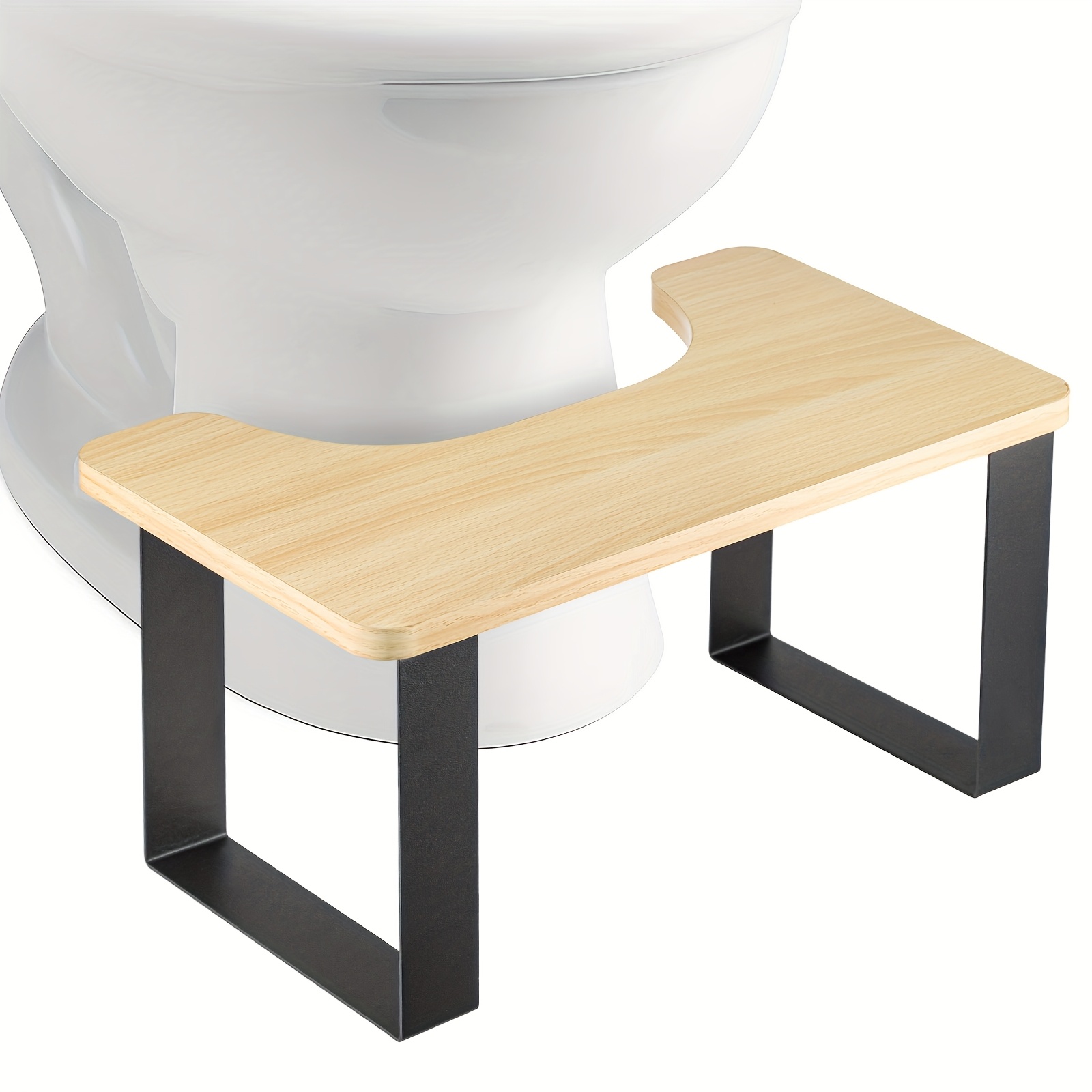 E-shop 7 Zoll Metall Toilettenhocker - Rutschfester Hocker für den Badezimmergebrauch
