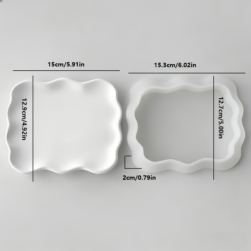 E-shop Neue Gipszement-Form aus Silikon, Schmuck-Tablettform, Schmuck-Display-Tablett, Entwickelt für die Herstellung verschiedener quadratischer und