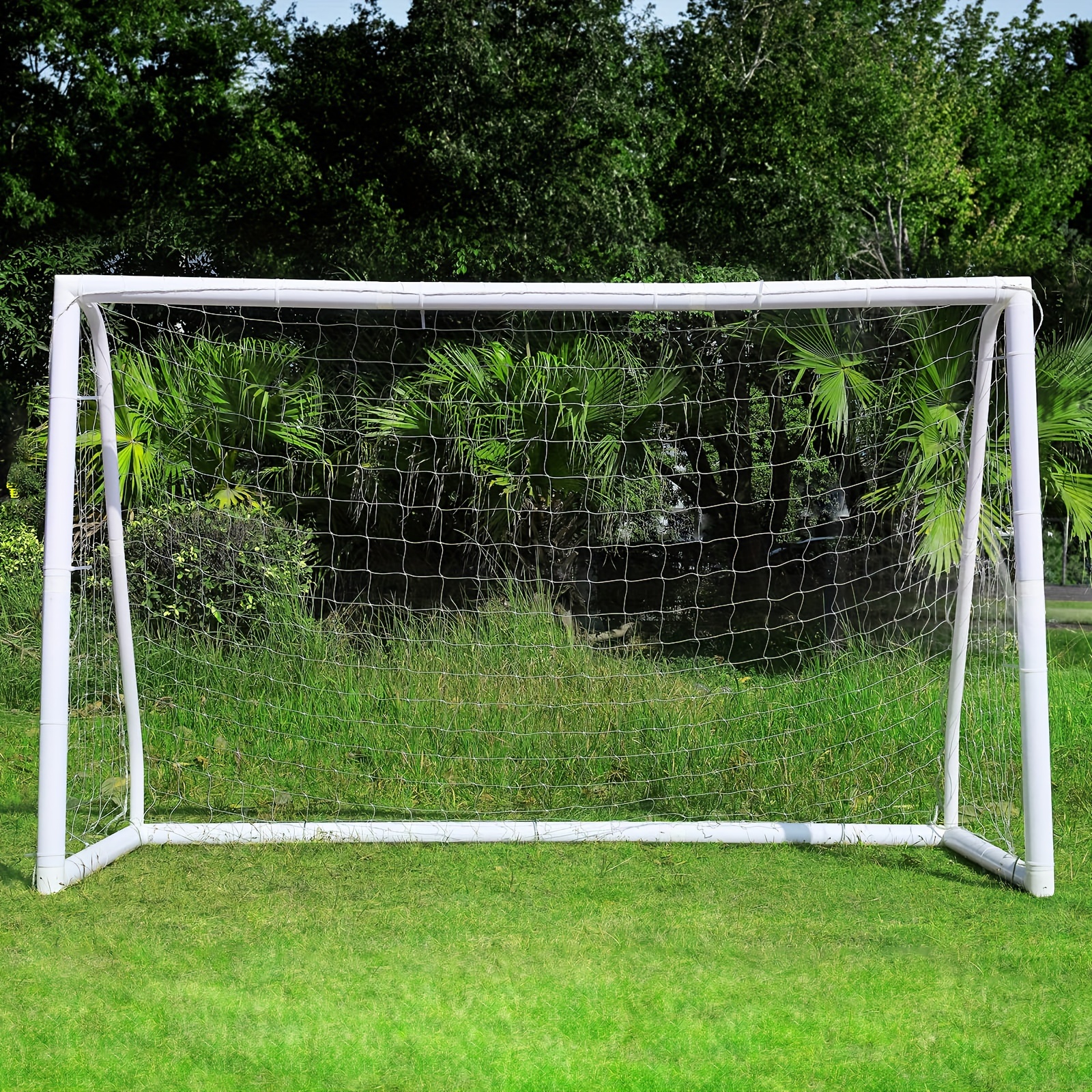 

10x6.5ft Soccer Set For Backyard, Youth Soccer With Weatherproof Upvc Frame, Soccer Nets, Carry Bag, Ground Stakes, Backyard Soccer