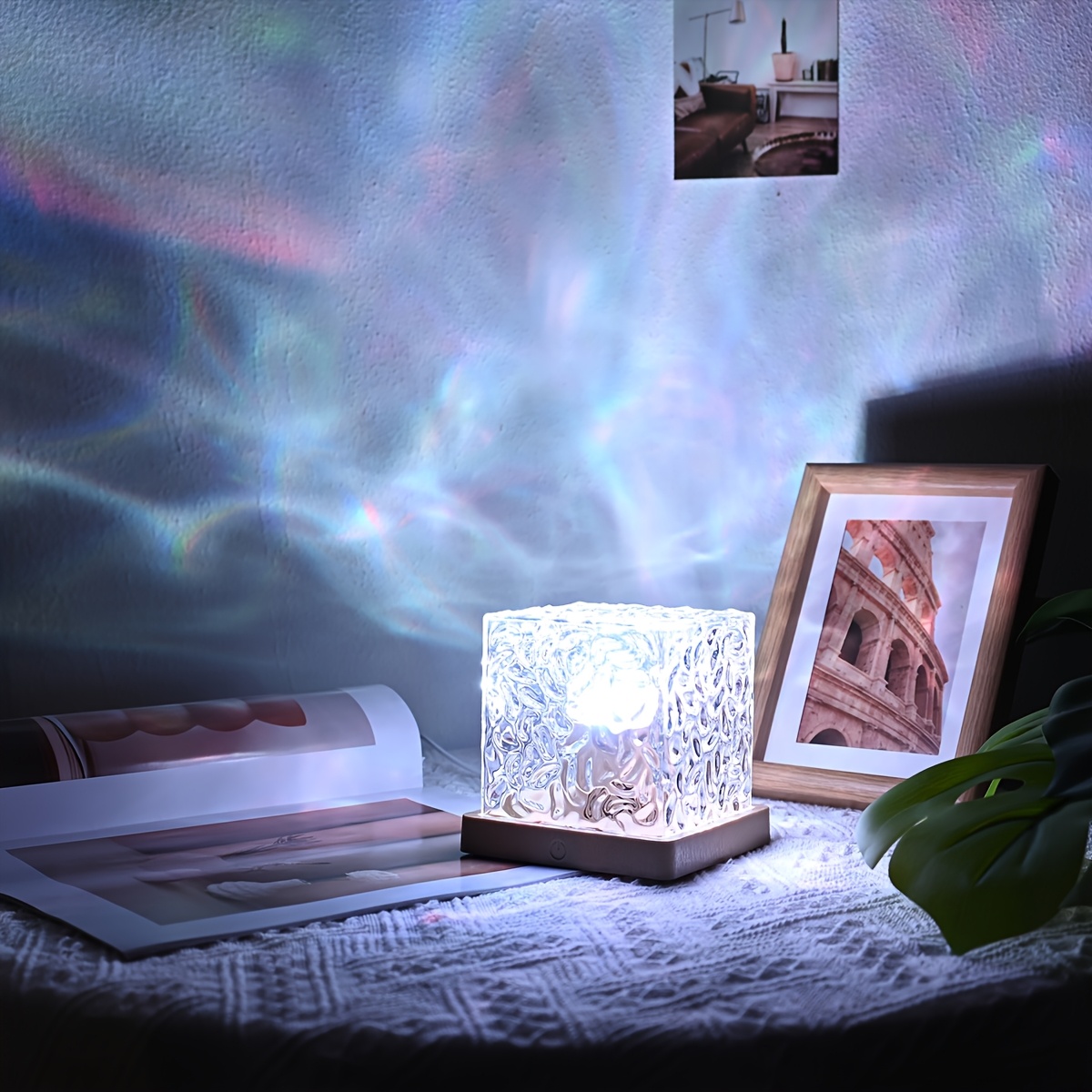 óceán hullám rgb aurora fénykocka távirányítóval - 16 színváltós vízprojektor hálószobába, nappaliba | ideális partikra, bárokra és játékszobákba | usb tápellátás | newaonasen, newaonasen világítás 6
