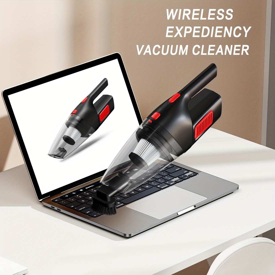 wireless convenient handheld car vacuum cleaner powerful suction kitchen floor cleaning supplies usb charging mini cleaning dust collector suitable for cars rv home office industrial sites and other   tools Product details 3