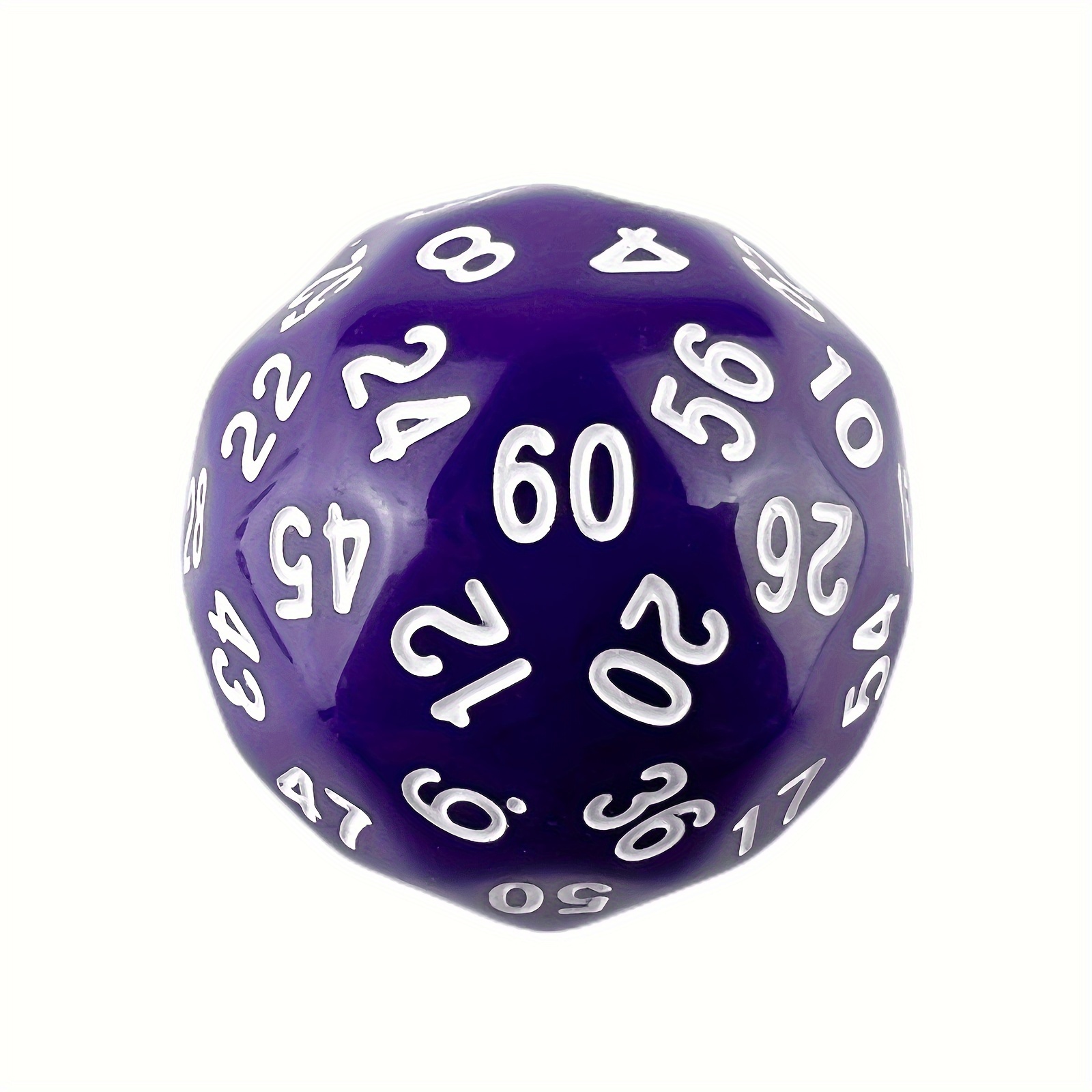 TEMU 60-faced Polyhedral Dice, Single D60 Game Dice, 60-faced Cube, D60 Dice 36mm