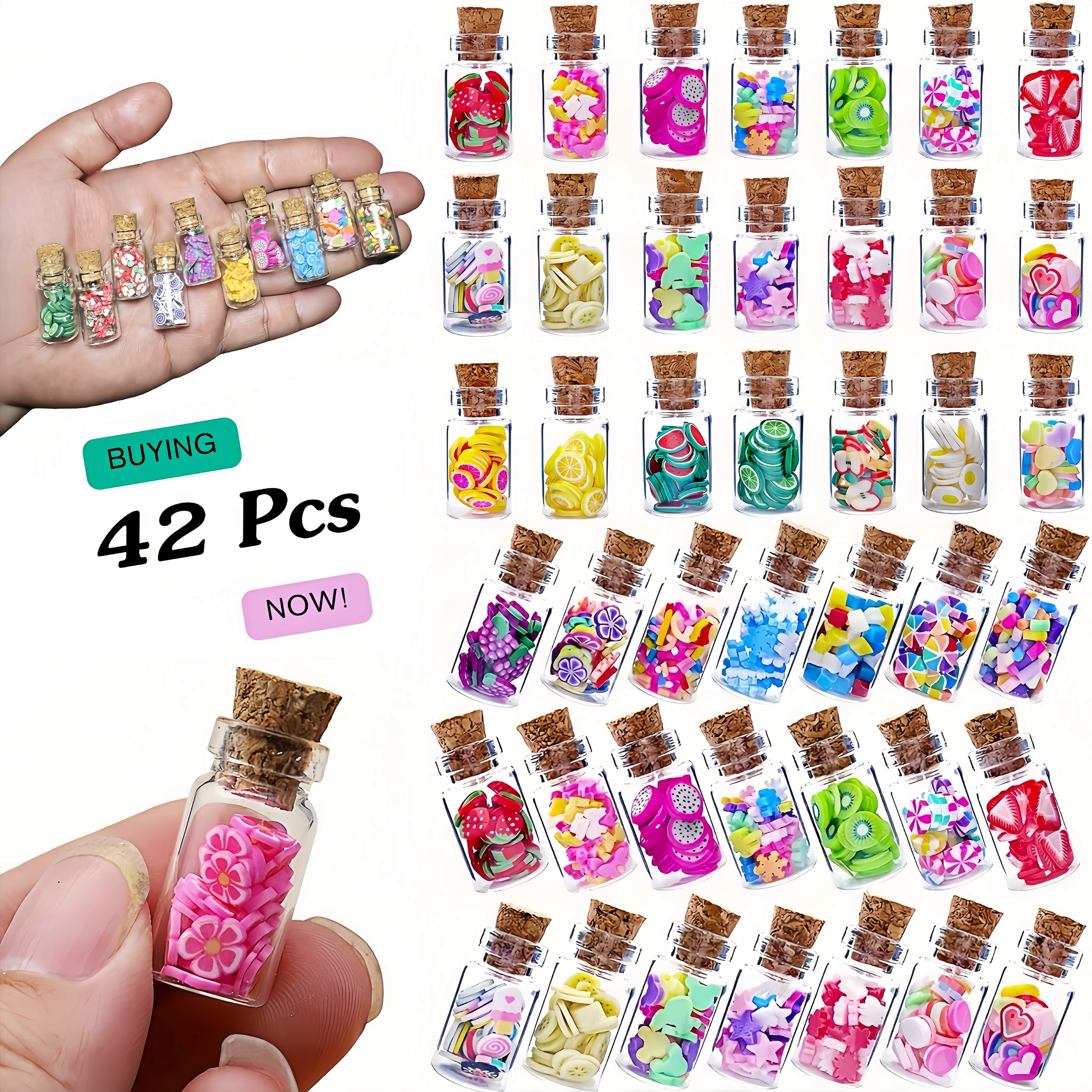 

42 Pcs Miniature Fruit Slice Glass Jars Set