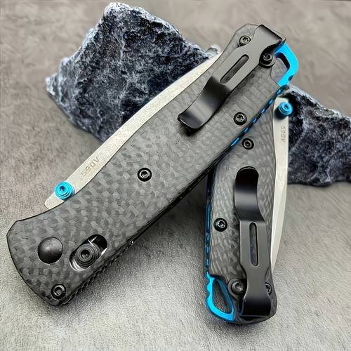 premium stainless steel folding knife with axis lock high hardness s35 carbon fiber handle essential outdoor kitchen tool for men