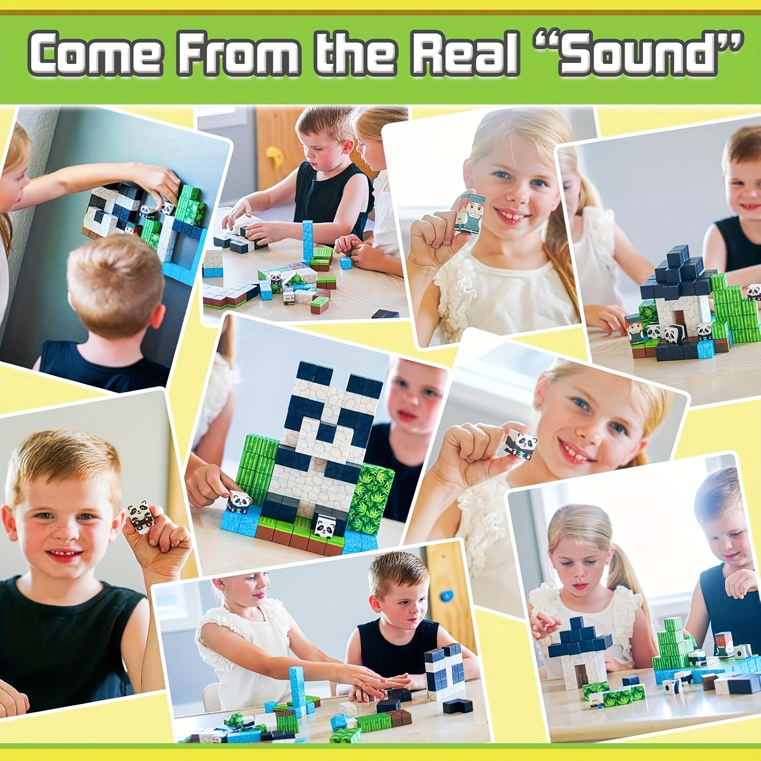 Magnetic Blocks-100pcs Magnetic Blocks-Build Magnet, Magnetic Toys for Boys & Girls, Cubes Construction Toys, Perfect Gift for Halloween, Thanksgiving, And Christmas, Easter, Birthday Gifts