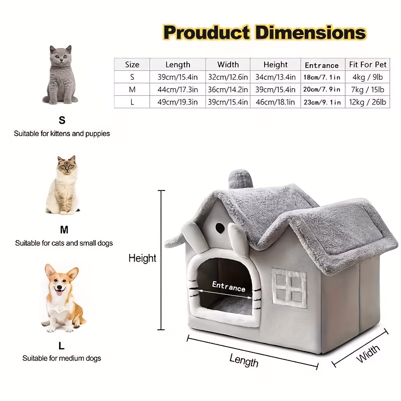 cat double roof house Product details 1