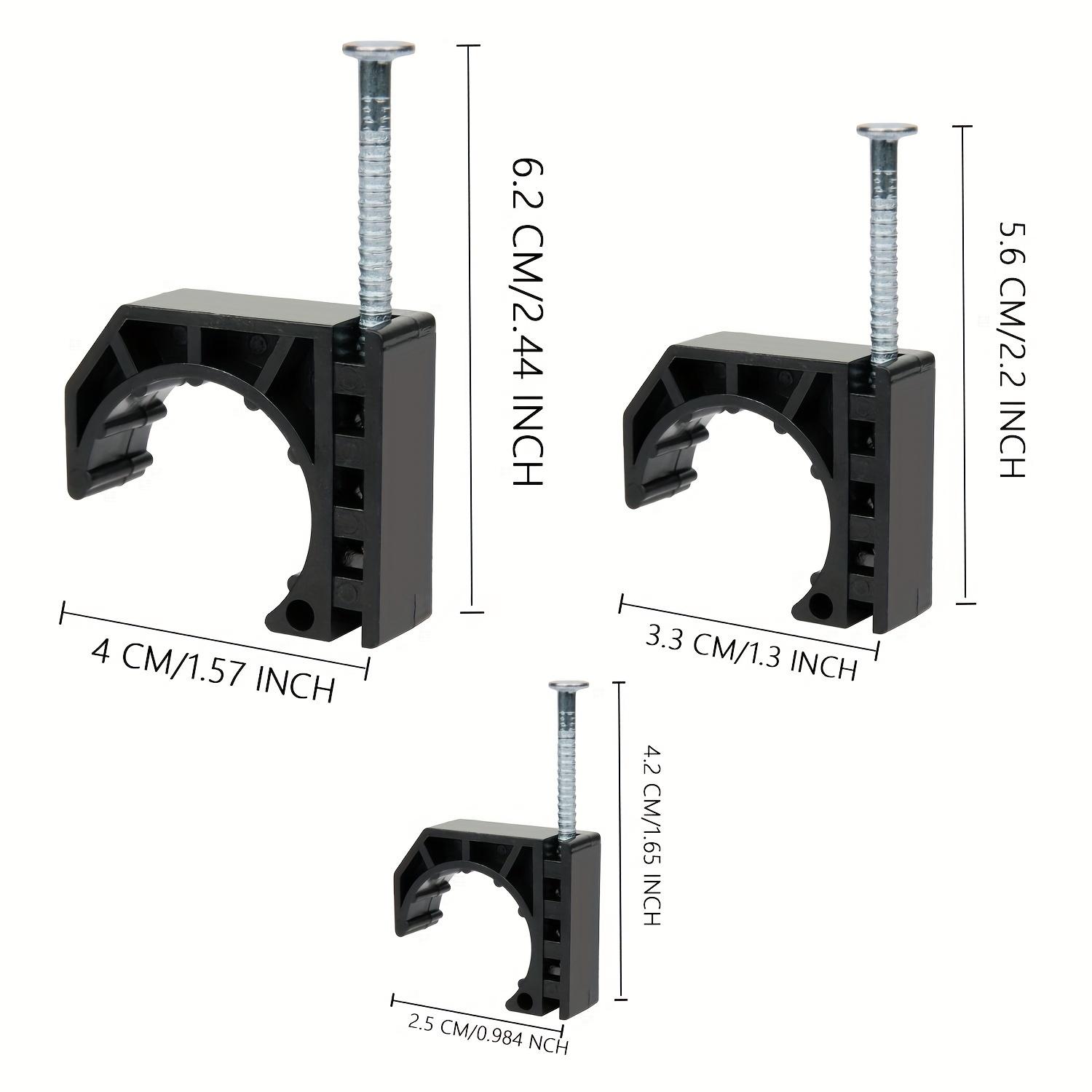 Metal Half Clamp J hook Nail Pex Pipe Durable Steel Nail - Temu