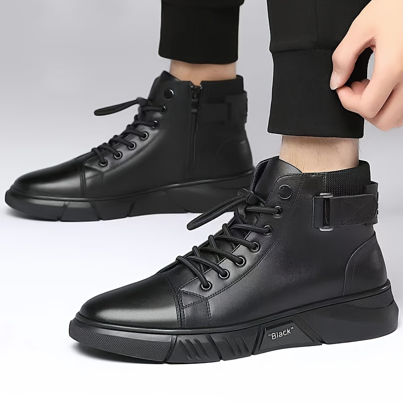 mens casual sneaker boots