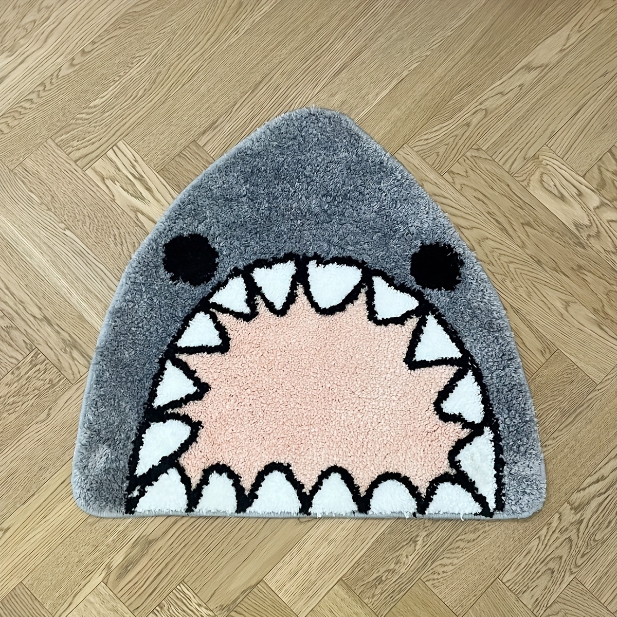 

Shark-shaped Area Rug - , With Non-slip Tpr Backing For Bedroom, Living Room & Bathroom Decor