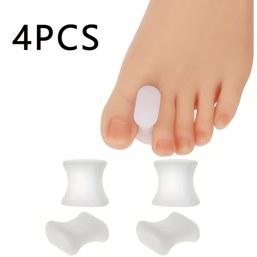 TEMU 4pcs I-shaped Toe Separator With Soft And Comfortable Intertoe Pads, Suitable For Men And Women, And Leisure.