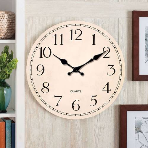 klassische holzwanduhr 10-16 zoll, kreatives digitales design, batteriebetrieben, leiser , für wohnzimmer, schlafzimmer, küche, büro, garten, bauernhof-dekoration, heimdekoration, wanddekoration, geburtstags- feiertagsgeschenke