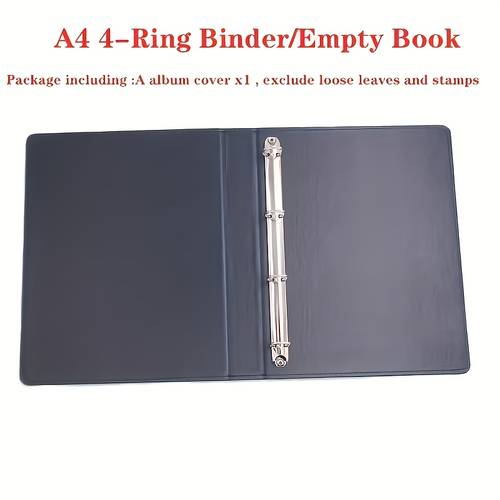 customized 4 hole stamp coin collectors album binder for collecting stamps and banknotes a high quality storage tool durable binding coin protection box black