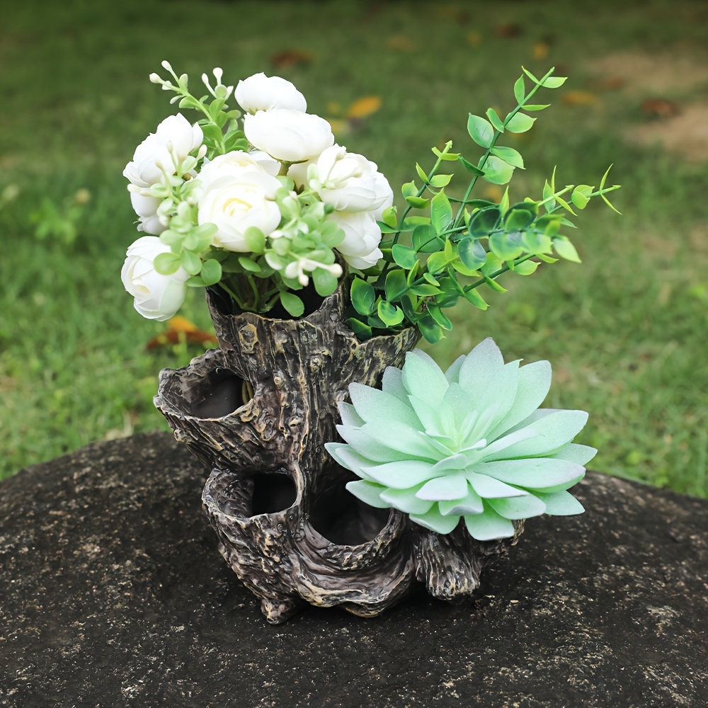 Stump Flower Pot Decorative Ornament