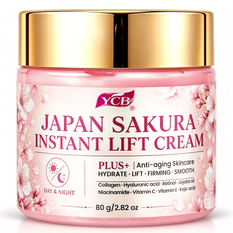 Image of Cherry Lifting And Firming Cream Instantly And Skin, Minimizing Wrinkles And , Brightening Skin Tone, And Moisturizing. Contains Retinol, Collagen, And Vitamin C For Rapid Absorption. 80g/2.82oz