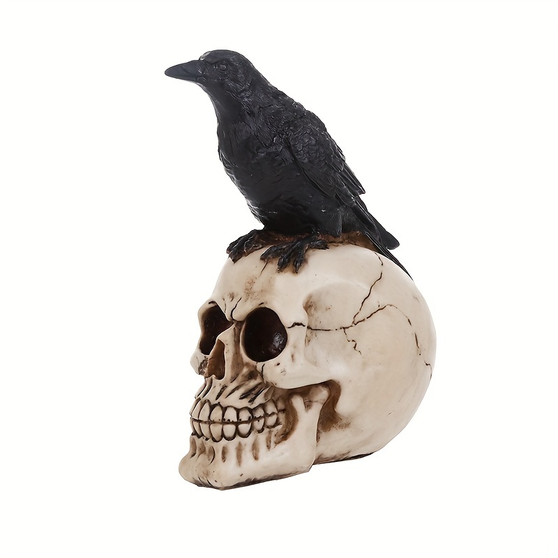 Skull Fishing Figurine Multifunctional Desktop Skull Decor For Indoor/ Outdoor Use Perfect For Halloween, Yard Parties, And Crafts From Jin10,  $8.45