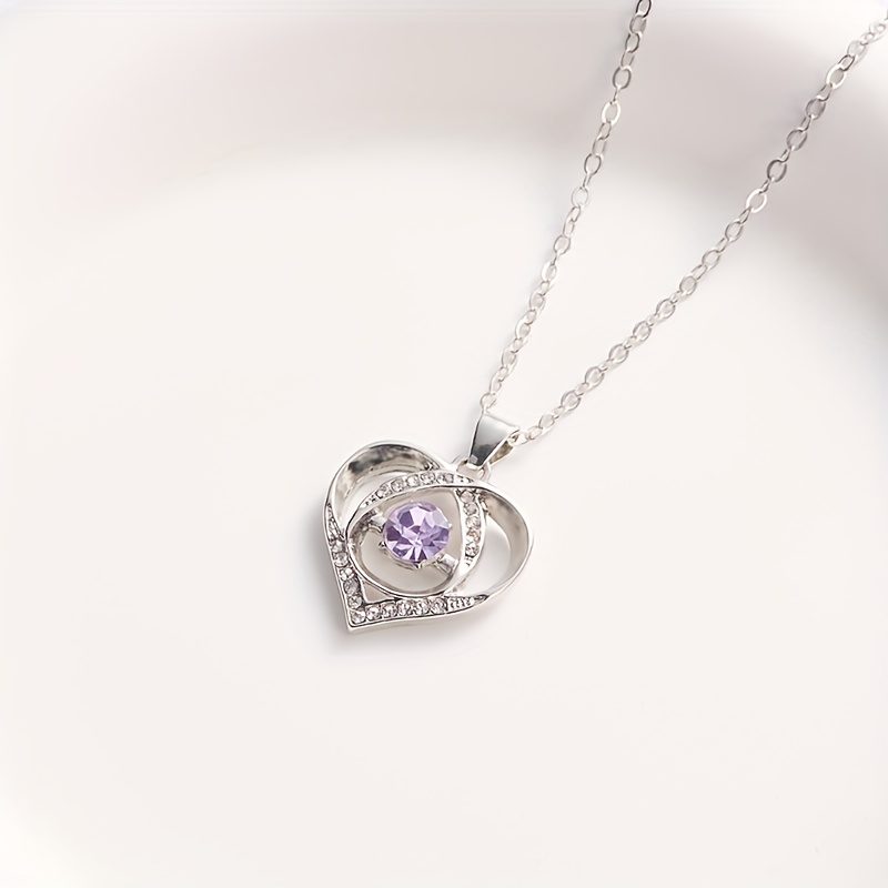 1pc of European And American Stylish Light Luxury Women'S Heart Pendant Necklace, Exquisite Jewelry Gift for Valentine'S Day Wedding Bride