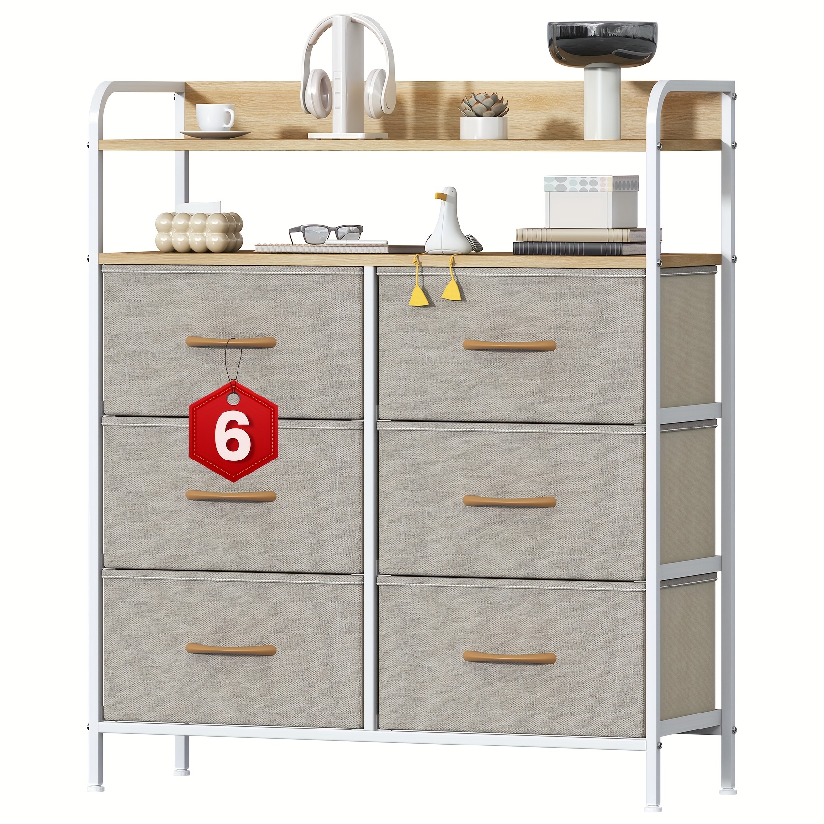 6-Drawer Chest for Bedroom and Living Room
