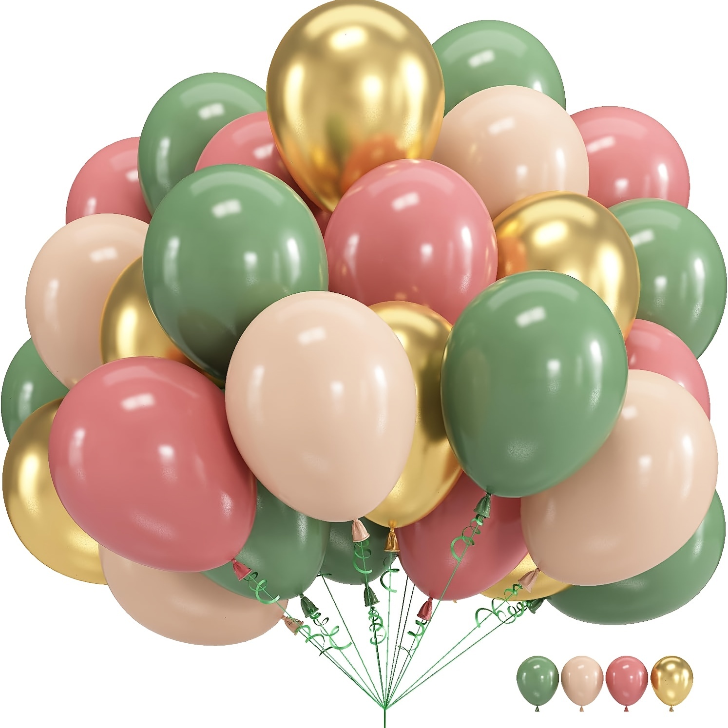 

57pcs, Green Pink Golden Latex Balloons, Wedding Decor, Birthday Party Decor, Anniversary Decor, Graduation Decor, Holiday Decor, Mother's Day Decor, Indoor Outdoor Decor, Home Decor, Room Decor