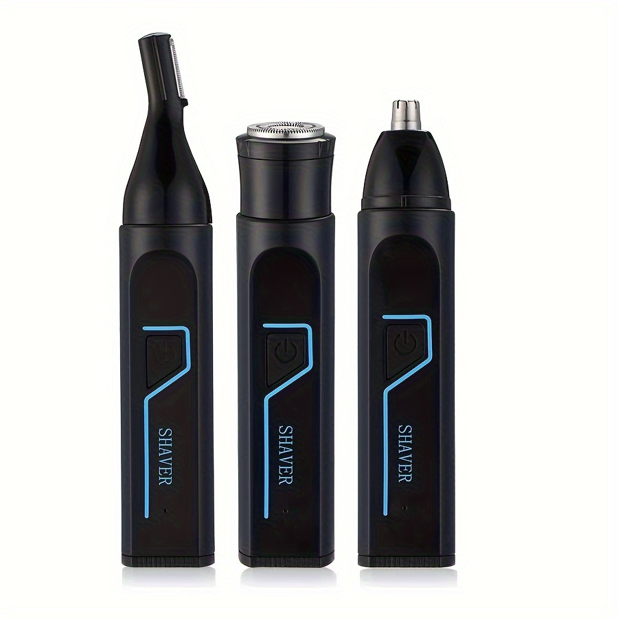 3 in 1 mens grooming kit rechargeable nose ear beard trimmer with   usb charging easy clean Product details 0