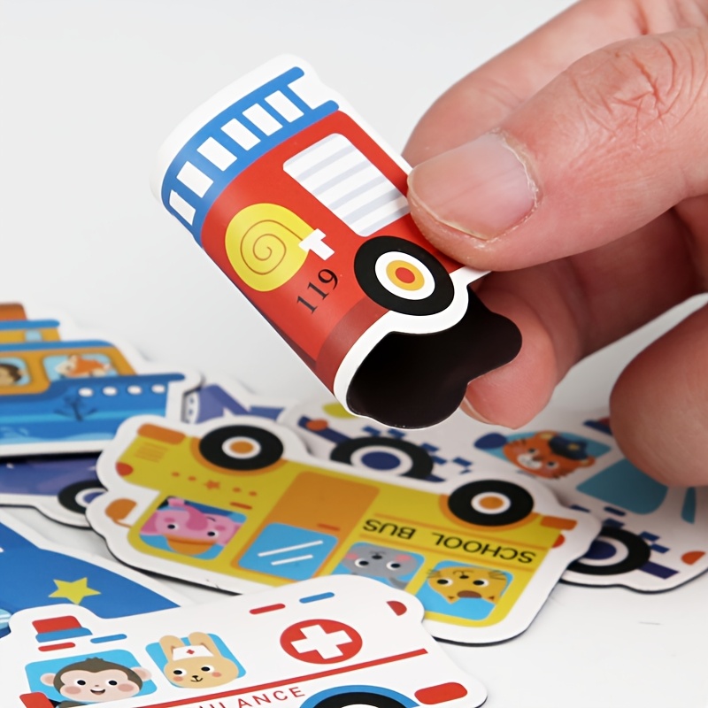 Fun Magnetic Sticker Cognitive Magic Book for Kids