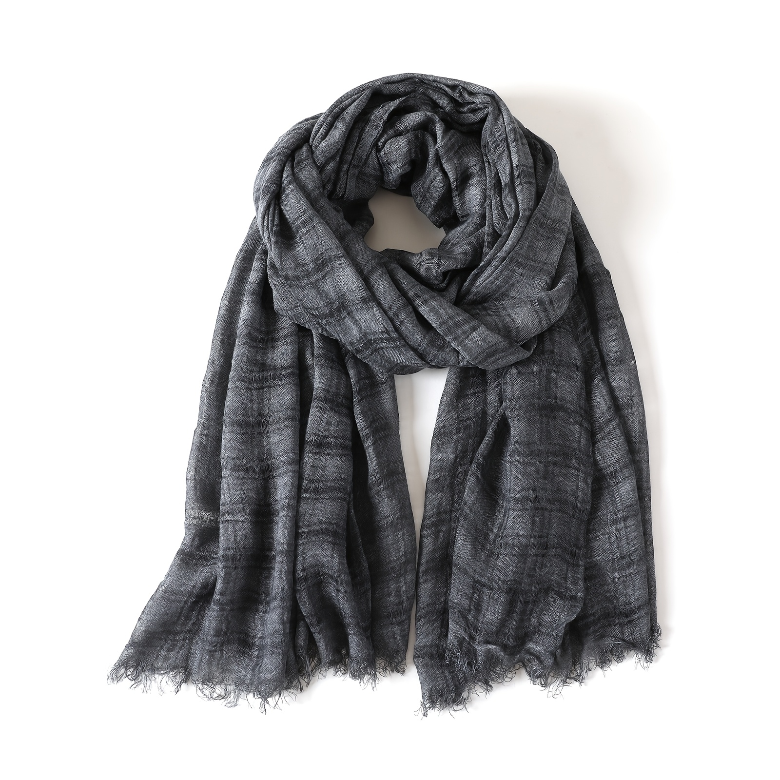 TEMU Artistic Vintage Scarf For Women, Fashionable Japanese And Korean Style, Versatile For , Decorative Shawl