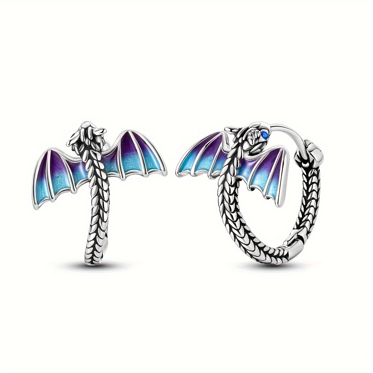Image of 1 Pair Of Earrings With Plated White K Hoop Design Stylish And Stud Earrings For Men And For Daily Wear Parties Gatherings And Music Festivals And Unique Jewelry Gift
