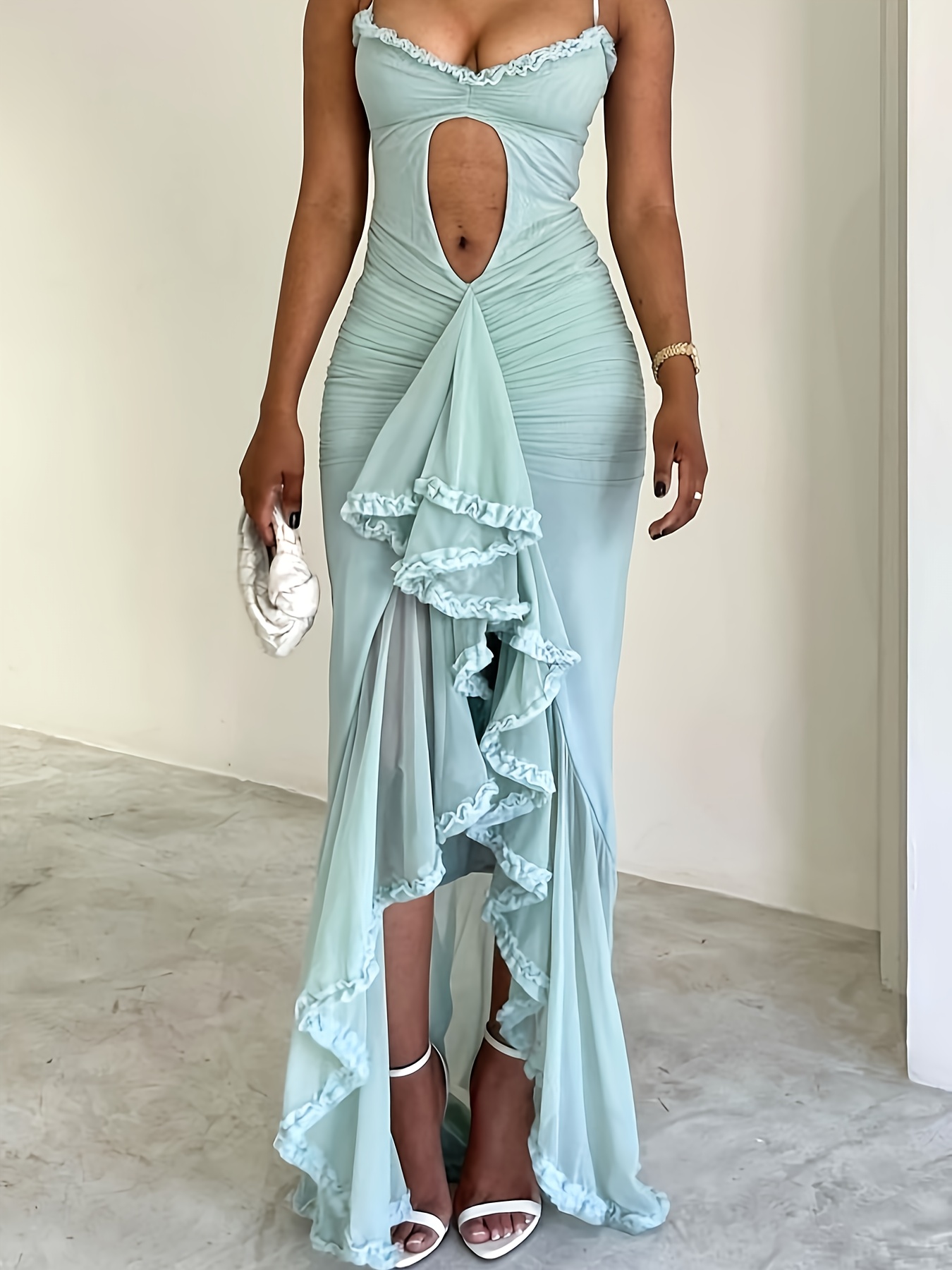 flowy long dresses sold on Temu United States