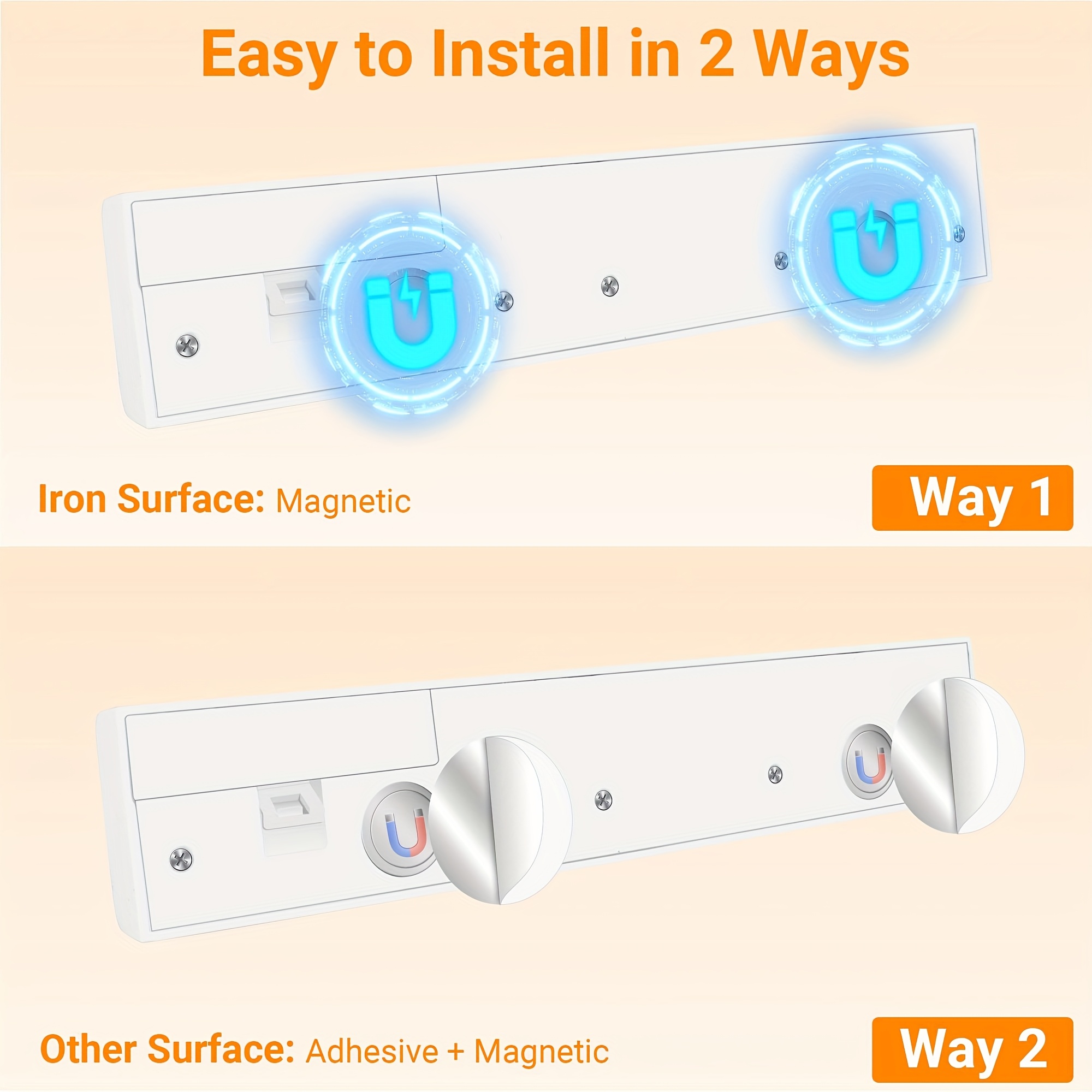 4 pack motion sensor led under cabinet lights 60 led wireless battery light strips with infrared sensor peel stick   for closet kitchen bathroom pantry ceiling wall under cabinet   no wiring