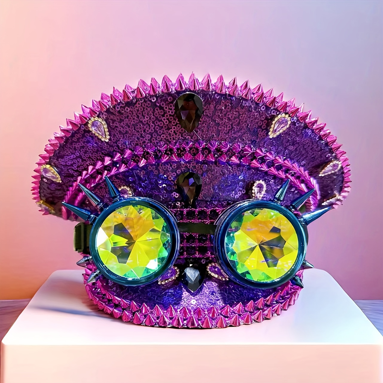 a unisex purple steampunk style decorative goggles - Temu  display picture 2