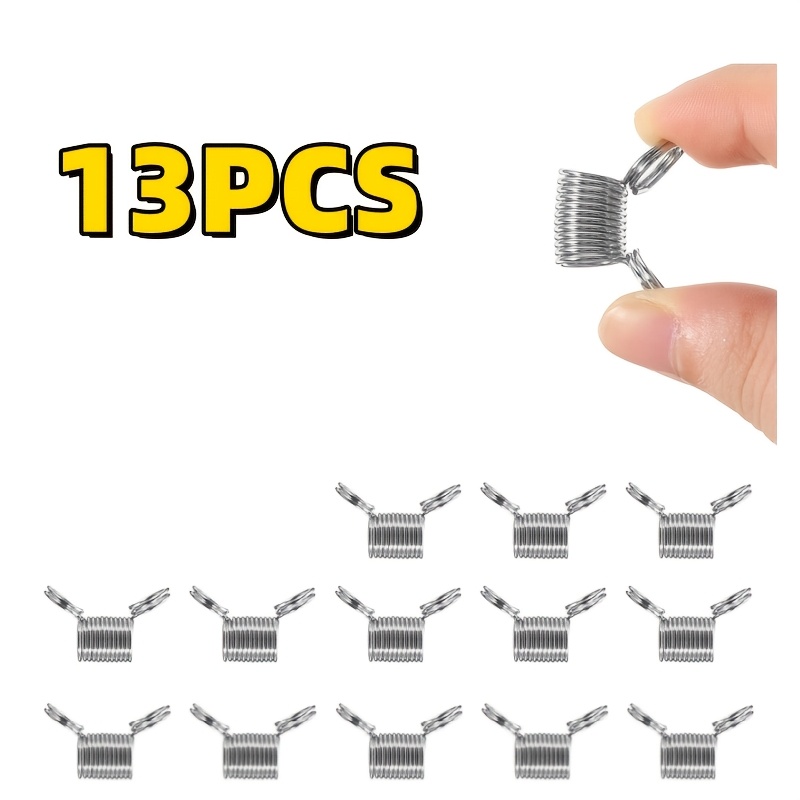 TEMU 13pcs Beading Cord Clips Set, Creative Beading Thread End Clips To Prevent Beads From Falling Off, Bracelet Making Tools, Sewing Storage