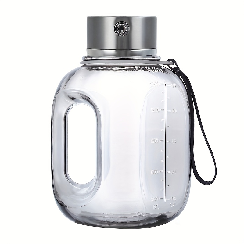 TEMU 1.8l/60.87oz Large Capacity Portable Usb- Hydrogen Water Bottle Generator With Ionizer System, Material & Carrying Strap Suitable For Travel,