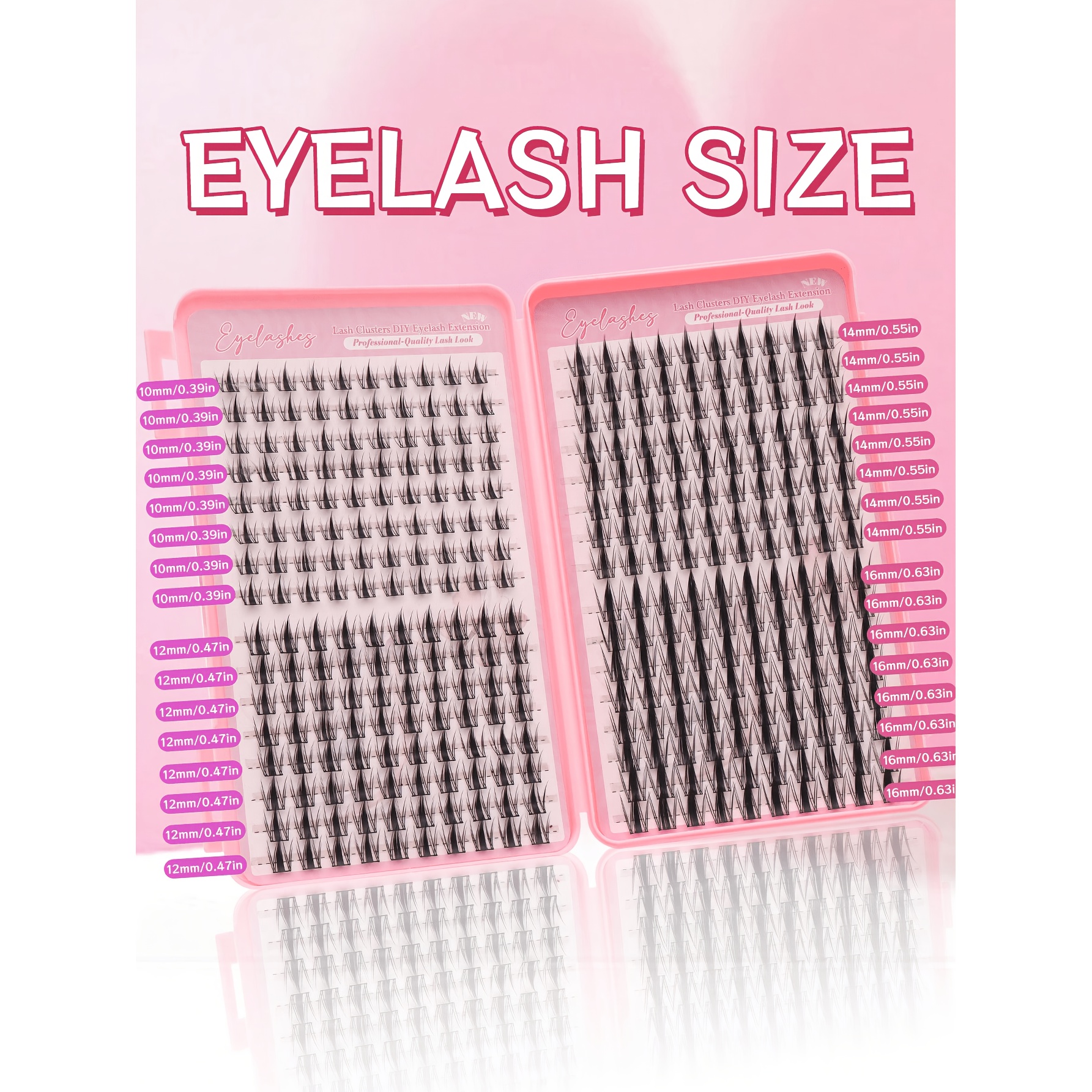 320pcs Individual Lash Bundles, D-, Maple Leaf Lashes, Eye Lashes D- 10-16mm, Dense Autumn Maple Leaf False Eyelashes Lash Bundles Natural & Ultra-thick & & Reusable Individual Segmented False