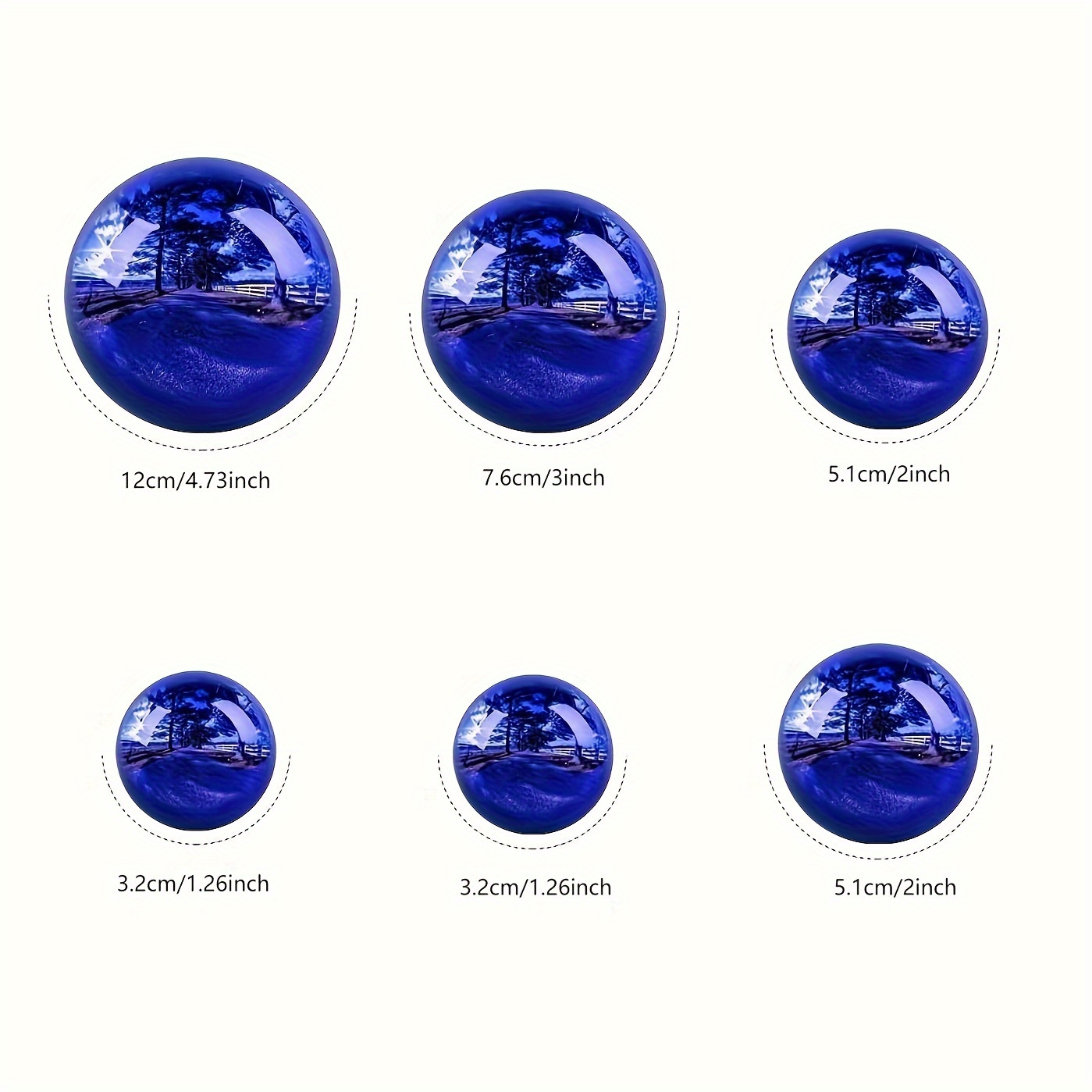 Milisten Gartenkugeln 2 Stück - Spiegeloberfläche Mit Regenbogeneffekt Für Garten Deko