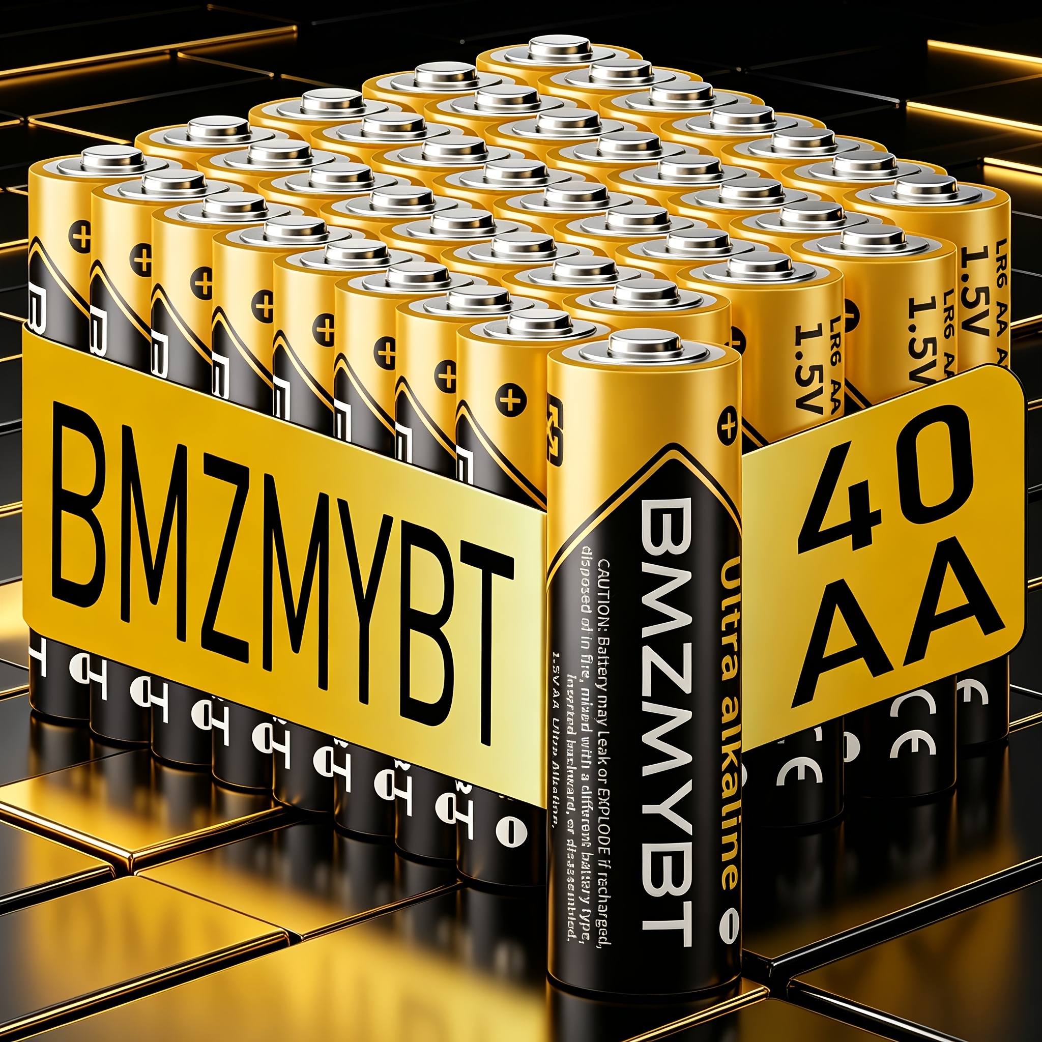 40pcs Aa Batteries | Long- For Toys, Remotes, Clocks, Radios, Flashlights, Keyboards, Mice & All Household Electronics