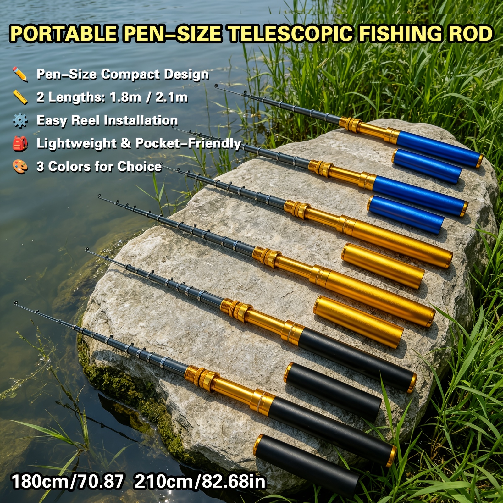 are micro fishing poles any good Magic Pro disc drag system TINY Fishing Rod Pen Review