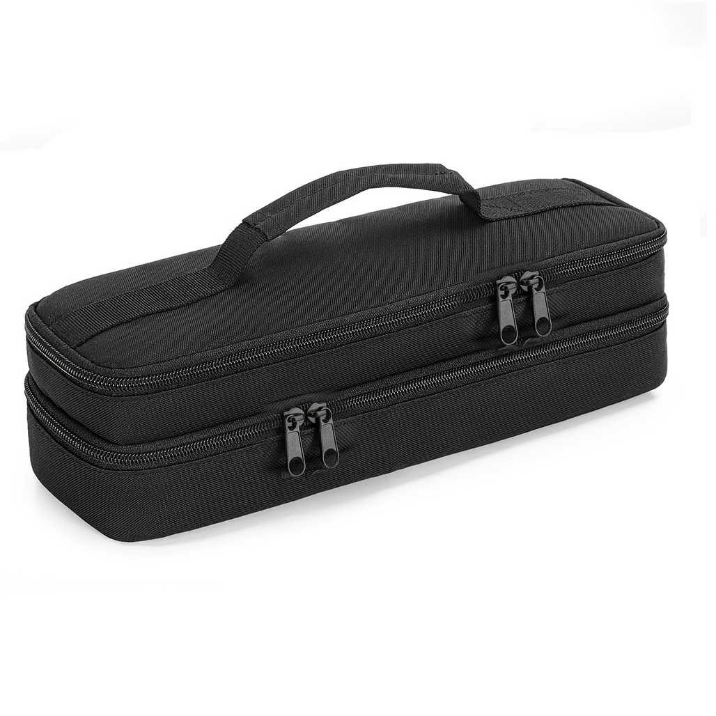 TEMU Sac de rangement portable à double couche pour imprimante, étui de transport multifonctionnel pour imprimantes mobiles à domicile et