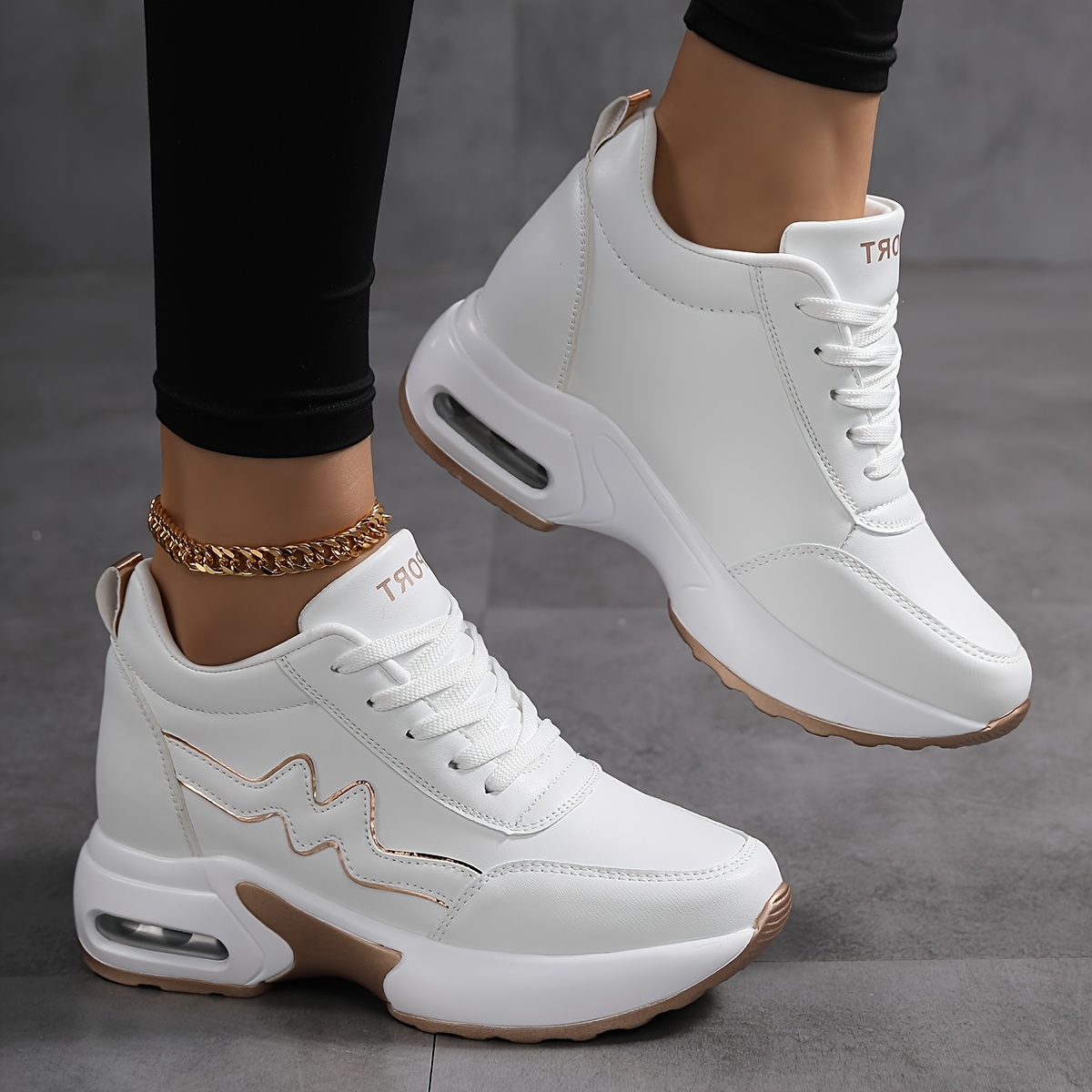 [sneakers] Women's Walking Shoes, Camp Shoes, Comfortable And Versatile Height-increasing Sports Women's Shoes, Outdoor Jogging Shoes For Women