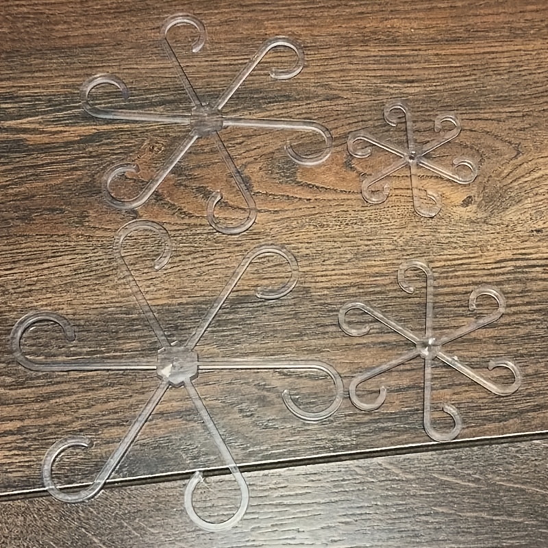 4pcs Plastic Support Clips, Durable Vine Stem Support Structure, Multifunctional Aesthetic Garden Trellis for Flower Stalks