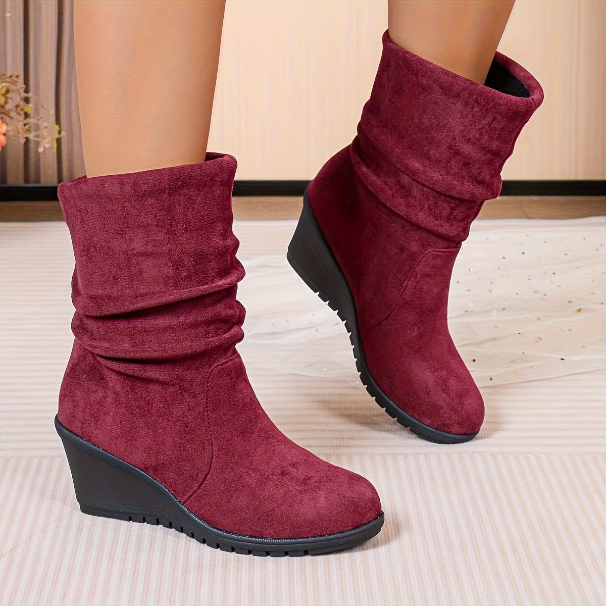 Botas Zapatos Comodos CuÃ±a Botines Comodos Mujer Botines CuÃ±a