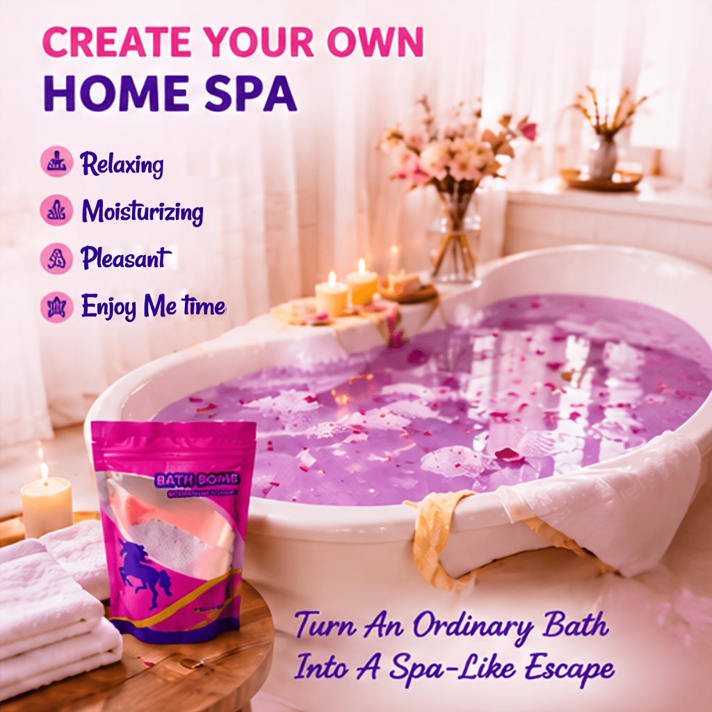 Colorful Bubble Bath Powder with Random Colors and Scents