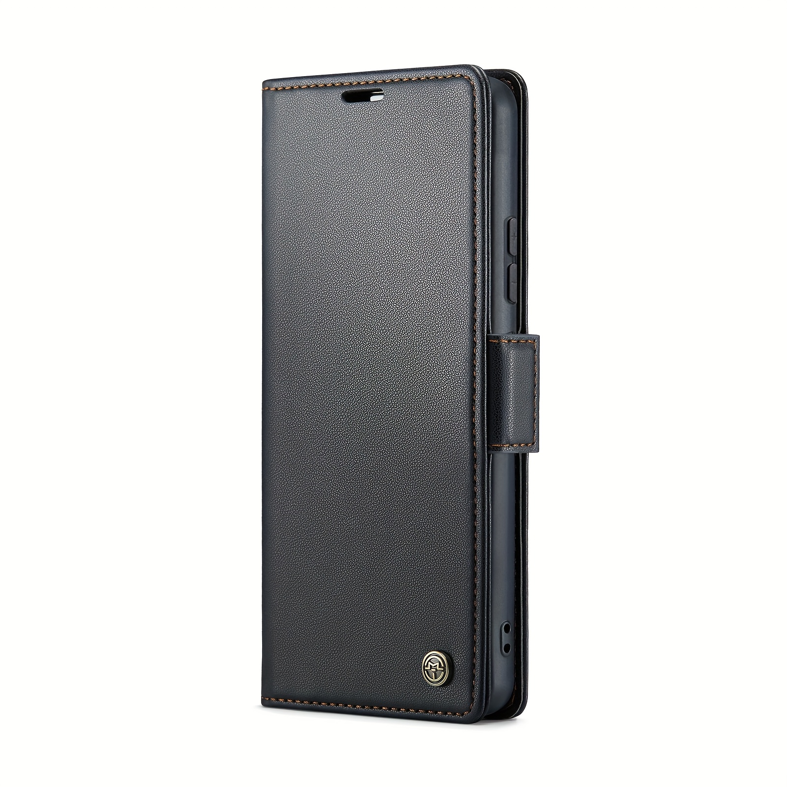 TEMU Phone Case: Business-style Side- Premium Texture Synthetic Leather Phone Case, Suitable For Galaxy S25 Ultra, S24 Ultra, Galaxy S23 Plus, S22