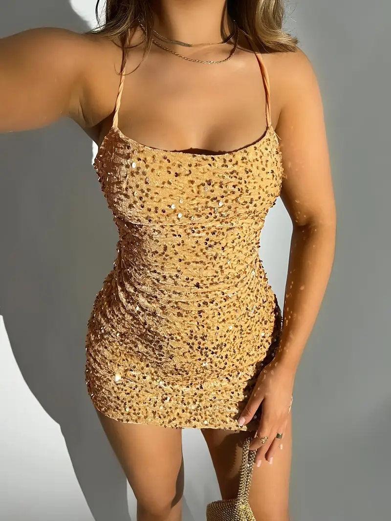 womens fitted sequin dress elegant design temu - Temu womens fitted sequin dress elegant design temu - Temu