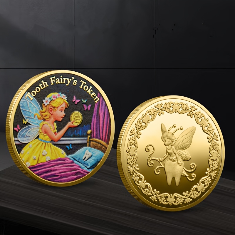 Replica Coin 1pc Tooth Fairy Commemorative Coin, Tooth Replacement