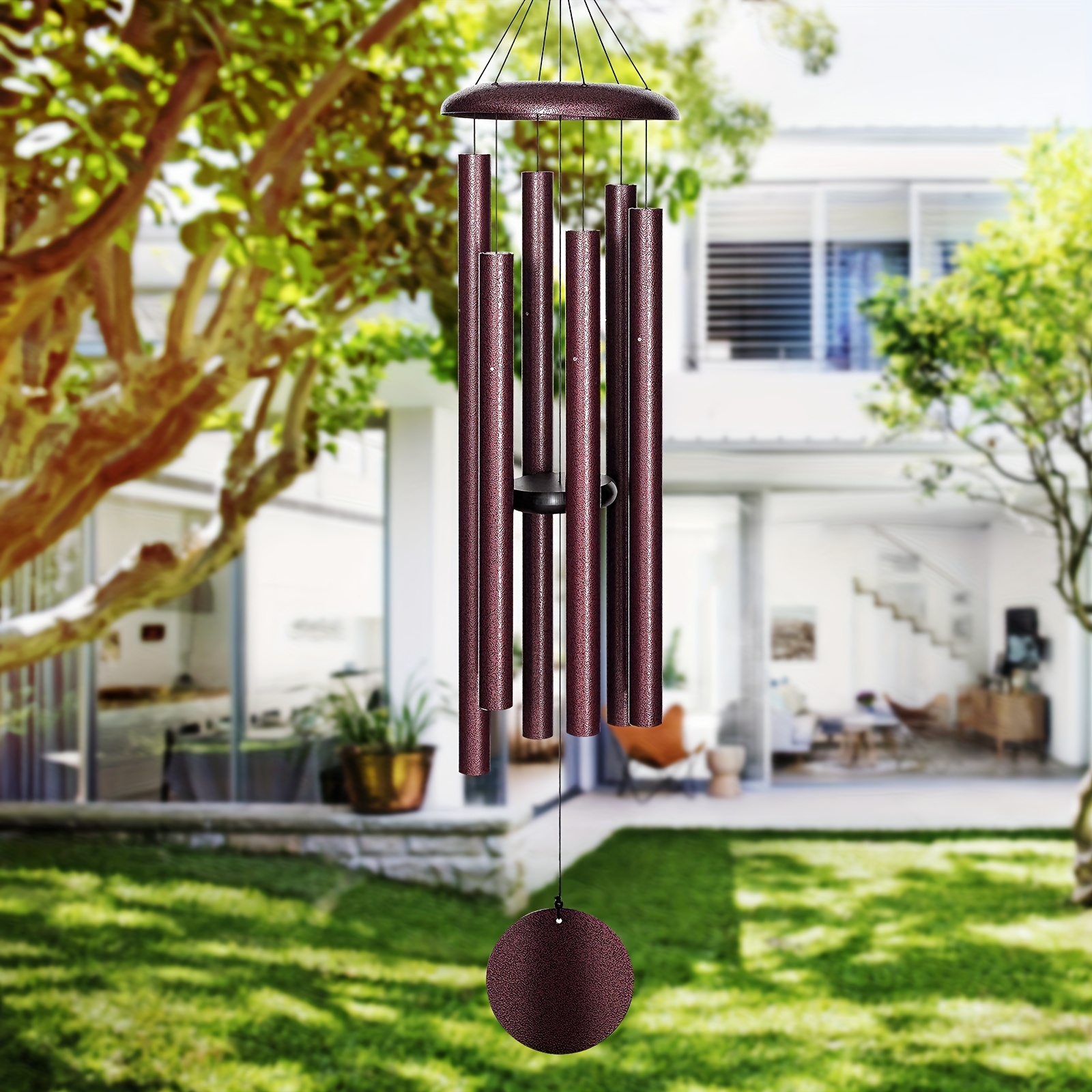 

Wind Chimes Outdoor Deep Tone, 45 In Large Wind Chimes For Outside, Memorial Wind Chimes Gifts For Mom/grandma, Balcony, , Bronze