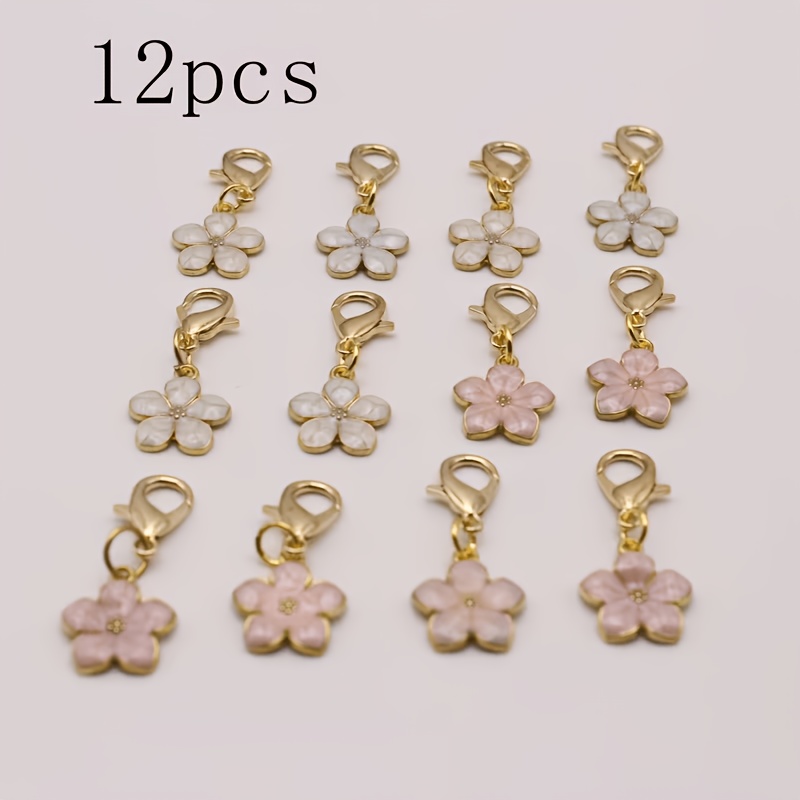 TEMU 12pcs Fashionable Cherry Pendant Keychains, Cute Ladies' Bag Charms, Stylish Accessories, Elegant And Key Rings, High-quality Decorative Key