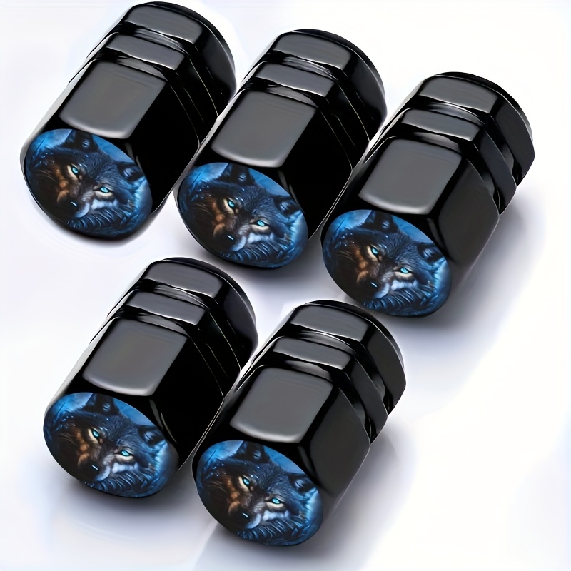 5pcs Aluminum Tire Valve Stem Cover Exquisite , Suitable For Cars, Motorcycles, Bicycles, Corrosion-resistant, Dustproof-