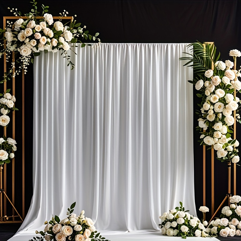 White Backdrop - Polyester Fabric for Events